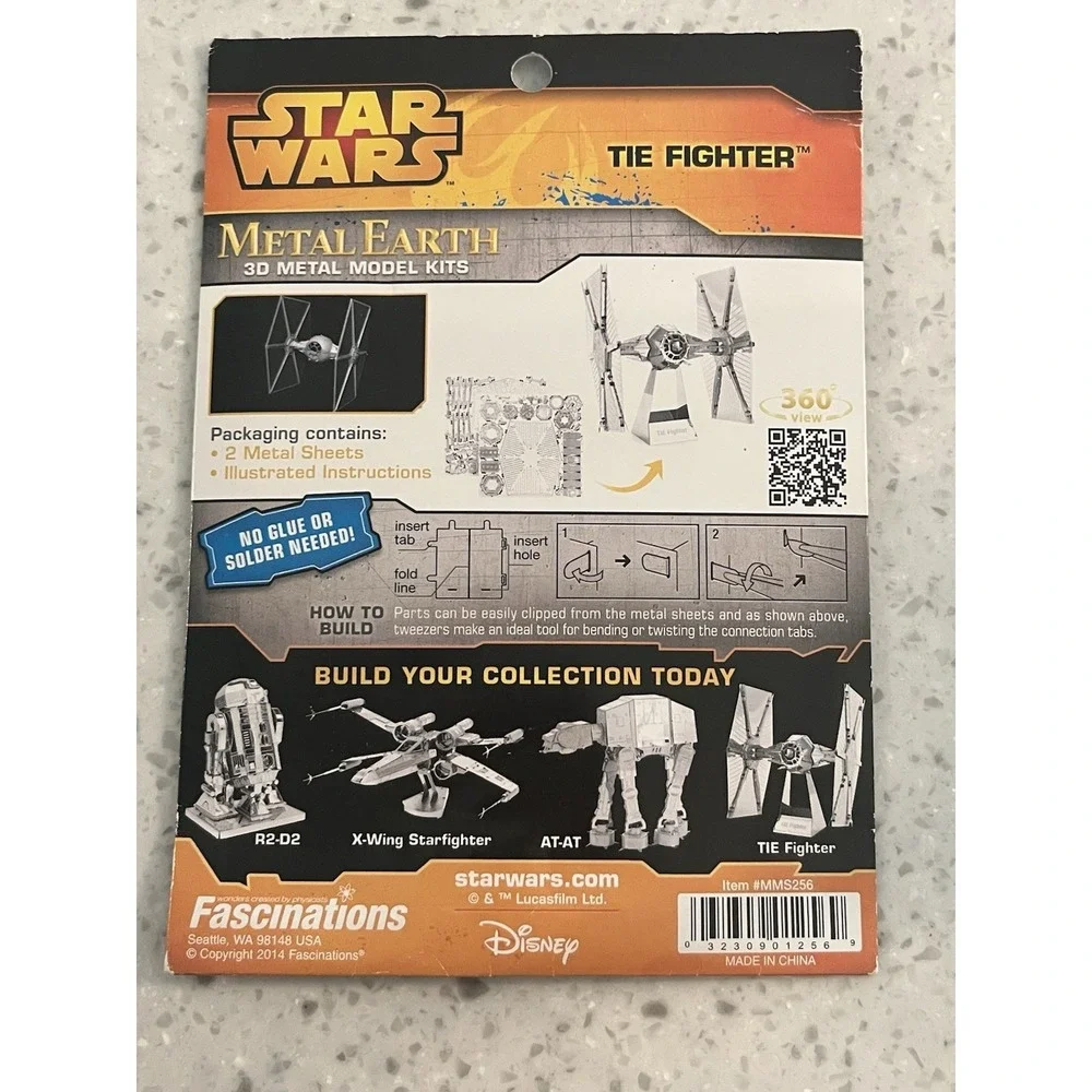 Star Wars Disney Destroyer Droid And Tie Fighter Metal Earth‎ 3D Model Kits
